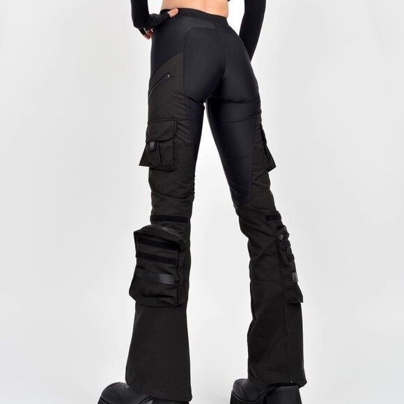 Namilia Techno Stretch Cargo Pants Black Medium - Picture 2 of 7